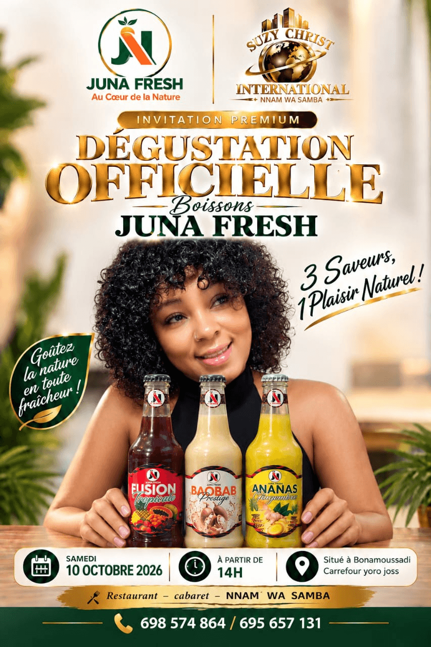 Dégustation Officielle des Boissons Juna Fresh